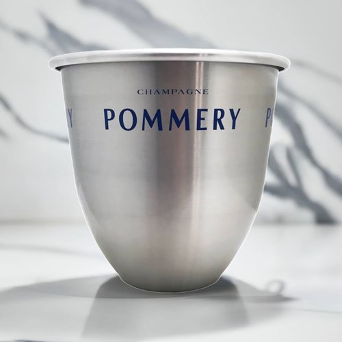 Pommery Branded Metal Ice Bucket